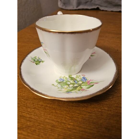 Vintage Jason Tea Cup & Saucer Floral Bone China Made In England J.688 (gg283) - Picture 4 of 10